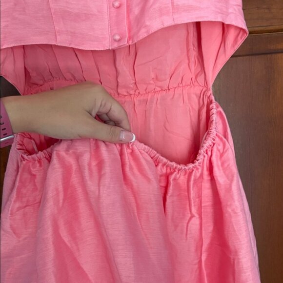 Vineyard Vines | Puff Sleeve Cutout Dress - Picture 10 of 11